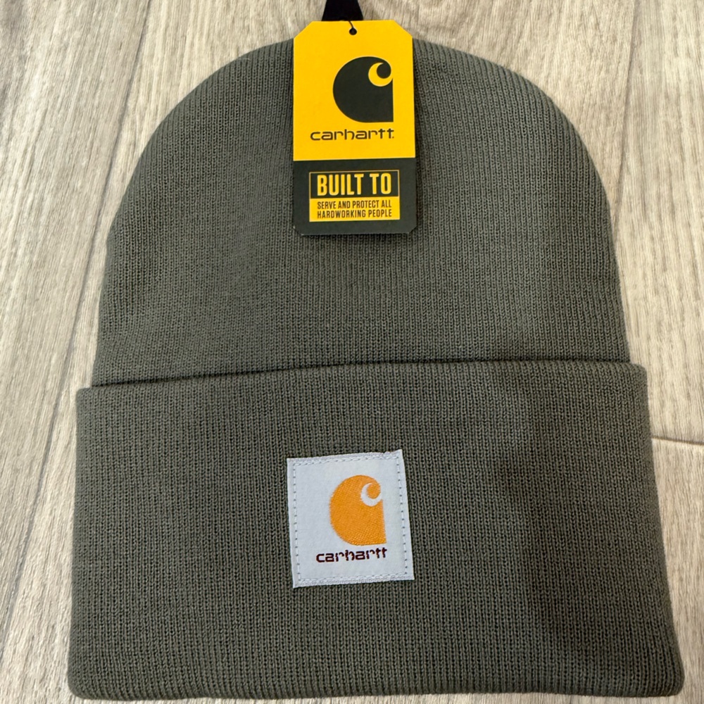 Carhartt Olive Green Knit Beanie